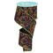 2.5" Multi Swirls Glitter Ribbon: Black/Orange/Purple/Lime (10 Yard)